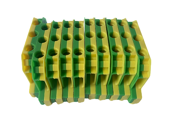 10 pçs Borne De Passagem Terra (PE), 2,5mm² 8WA10111PF00 Siemens