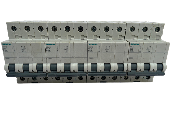 5 pçs Disjuntor tripolar 16A curva C 5SL1316-7MB Siemens