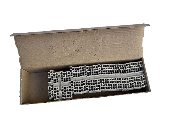 40 pçs Terminal de passagem 2,5mm2 conexao mola 3 pontos cinza 8WH2 003-0AF00 Siemens
