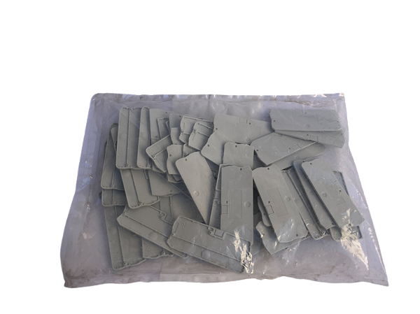 50 pçs Tampa para terminal de passagem 4 pontos mola 2,5mm2 8WH9 000-4GA00 Siemens