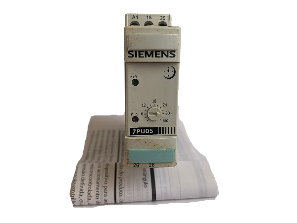 Rele de tempo estrela triângulo 110VCA 3-30s 7PU0571-1BF30 Siemens