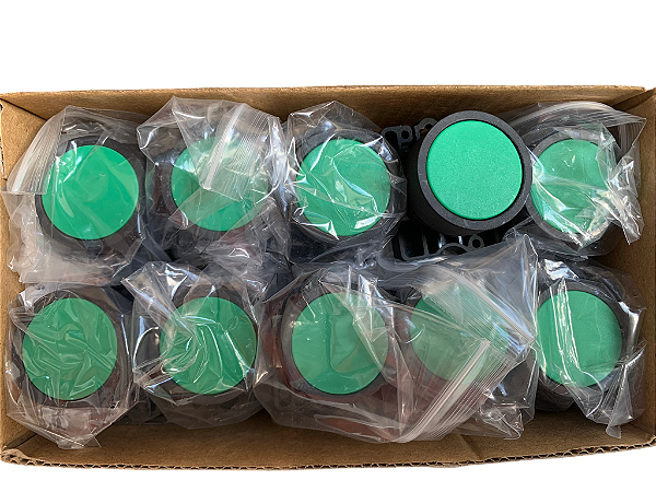 3 pçs Botao impulso verde - SLPRN2 Steck