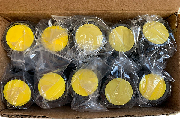 10 pçs Botao amarelo S-PRN3 Steck