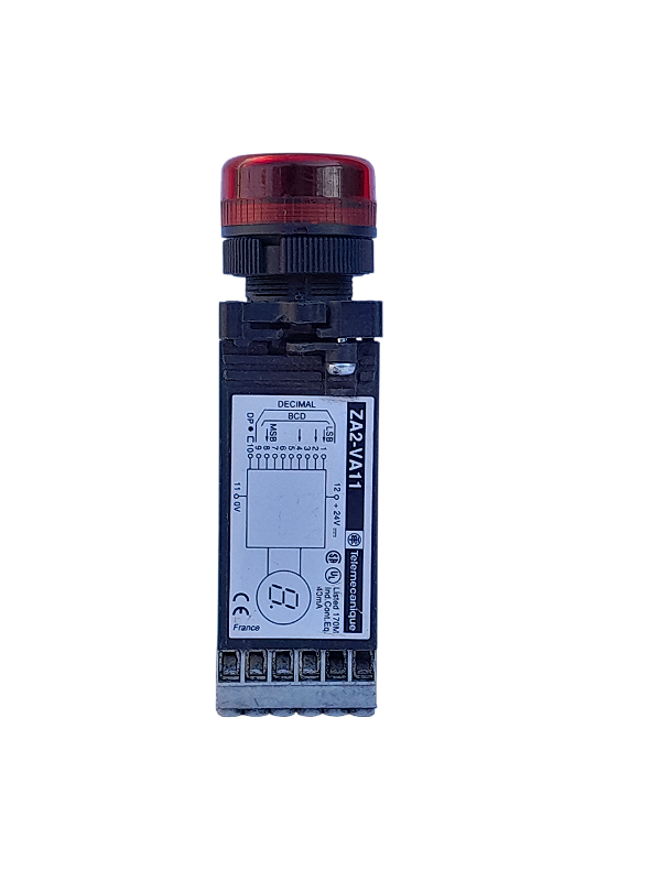 Corpo para visor numérico digital de Ø22mm plástico tipo Decimal + BCD 24CC ZA2-VA11 Telemecanique