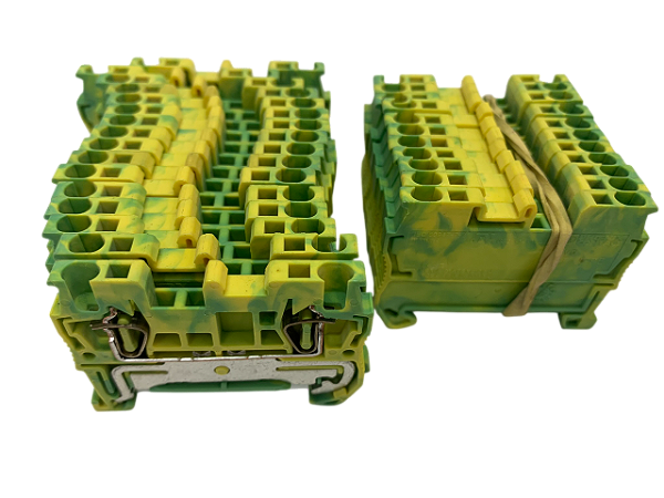 Conj. 28pçs - Borne de proteção 1,5mm2 mola ST 1,5- PE 3031513 Phoenix Contact
