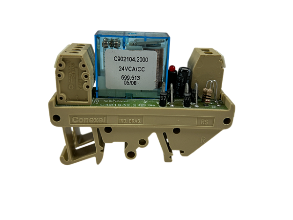 Acoplador Rele RS30 40.52S 24VCA/CC 8A 1NA+1NF Conexel