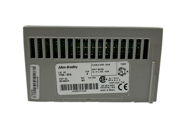 Modulo 16 entradas 24VDC SINK 1794-IB16 Flex I/O Allen Bradley