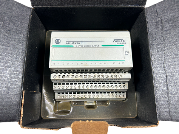 Módulo 16 saídas 24VDC Source 1794-OB16 Flex I/O Allen Bradley com base