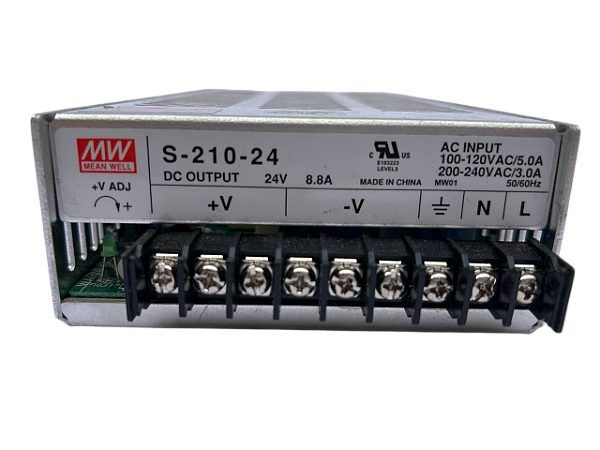 Fonte De Alimentação 211w 8,8a 24vcc S-210-24 Mean Well
