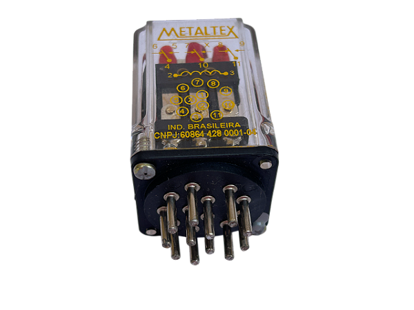 Relé Industrial 3 Cont. Reversíveis 110Vca/12A 12pino OP3RA3