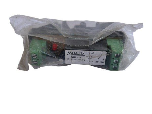 Relé de interface 24VCA/VCC 1REV.8A Q1R-24 Metaltex