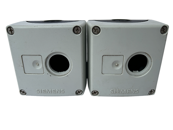 Conj. 2pçs- Caixa para um botão 22mm 3SB3801-0AA3 Siemens