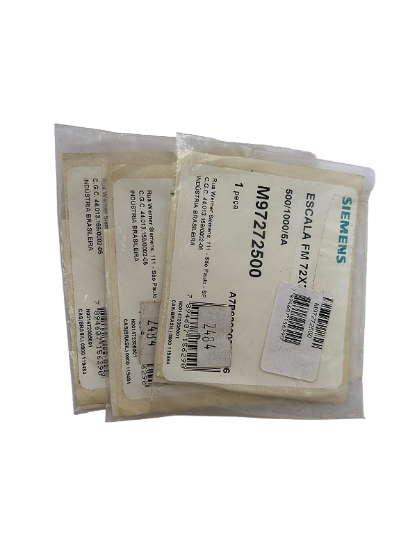 Kit 3pçs - Escala para amperímetro 72X72 500A M97272500