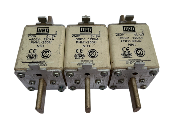 Fusível NH1 250A gL/gG FNH1-250U Weg