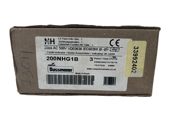 Fusível NH1 200A gG/gL 200NHG1B Bussmann