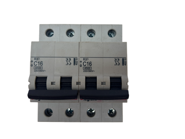 Conj. 2pçs- Disjuntor bipolar 16A curva C 4,5kA RX3 402253