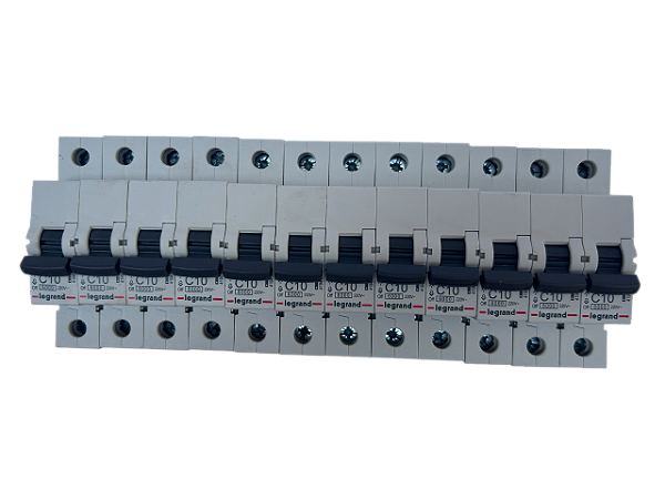 Conj. 12pçs - Disjuntor monopolar 10A curva C 6kA RX3 419457