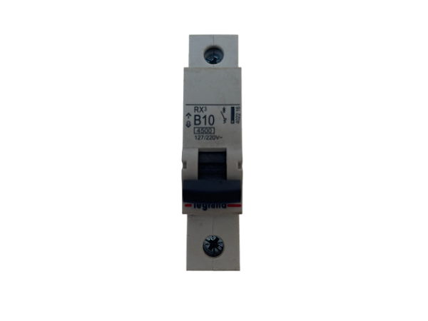 Disjuntor monopolar 10A curva B 4,5kA 402216 Legrand