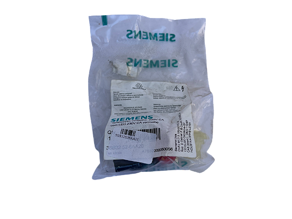 3 pçs Indicador luminoso vermelho 230V 22mm 3SB32 52-6AA20 Siemens