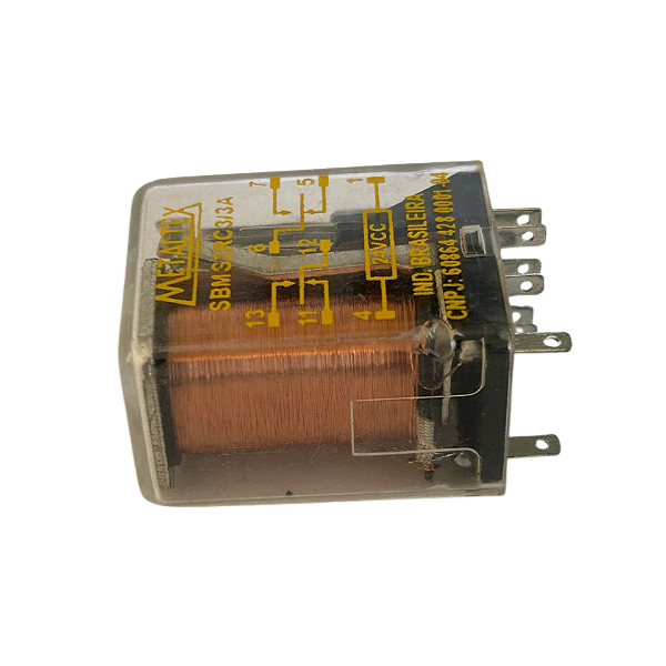Relé subminiatura 2 contatos reversíveis 24Vcc 3A SBMS2RC3/3A Metaltex