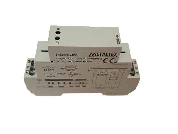Rele de impulso eletronico com memoria 16A 12-240VCA-VCC DRI1-W Metaltex