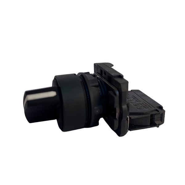 Chave seletora 22mm plastica 2 posicoes fixas manopla curta NA 28942 XB5AD21 Schneider