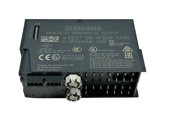 Módulo Eletrônico para ET200S, EL-MOD 4 F-DO 6ES7138-4FB04-0AB0 Siemens