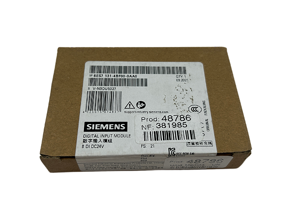 Módulo eletrônico para ET 200S, 8DI 24 VDC 6ES7131-4BF00-0AA0 Siemens