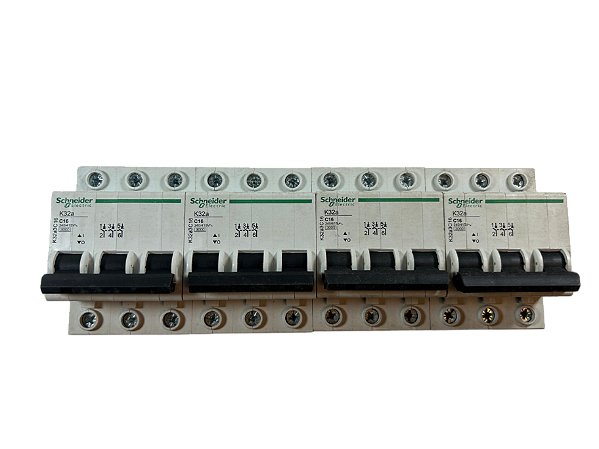 Disjuntor tripolar 16A 3kA C 240V K32A3C16 Schneider