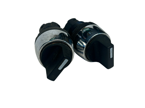 2 pçs Cabeçote Comutador 2 Pos. A Direita C/Trava Aro Cromado Curto A2 60/01 Ace