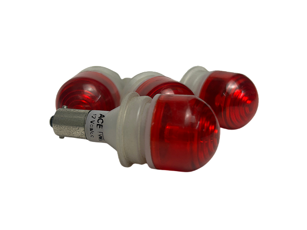 4 pçs Sinalizador 1 Led Vermelho Encapsulada S7Ls/13 12Vca/Cc Ba9S Ace