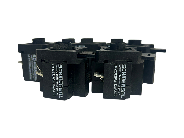 7 pçs Soquete redutor de tensão Lr220/115Vca-10Ma/Led Ace