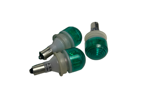 3 pçs Sinalizador 7 Leds Verde Encapsulada S7LS/15 125V Ba9S Ace
