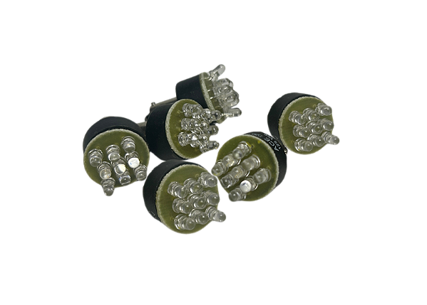 6 pçs Sinalizador 9 Leds Vermelho S9L/13 125Vcc Ba9S Ace
