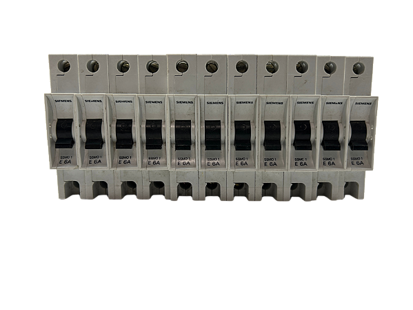11 pçs Disjuntor Monopolar 6A Curva E 5SMO-1-E6A Siemens