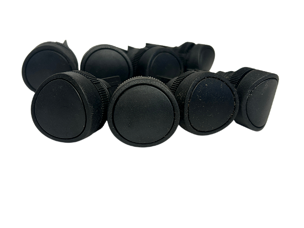 8 pçs Botão De Impulso Aro Preto Preto Opaco CLB2/01 40 1370120140 Ace