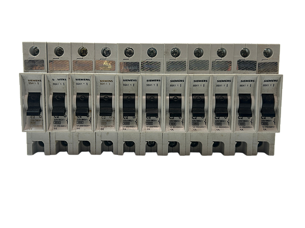 11 pçs Disjuntor Monopolar 2A 3kA Curva C 5SX1 102-7 Siemens