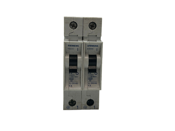 2 pçs Disjuntor Monopolar 2A Curva C 5SX5 102-7 Siemens