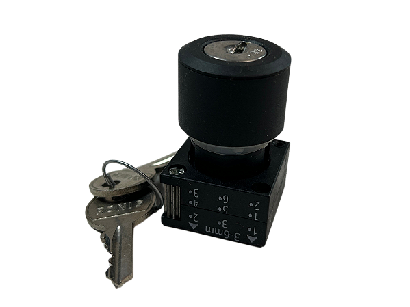 Chave comutadora 2 posições 22mm 3SB3000-4AD11 Siemens