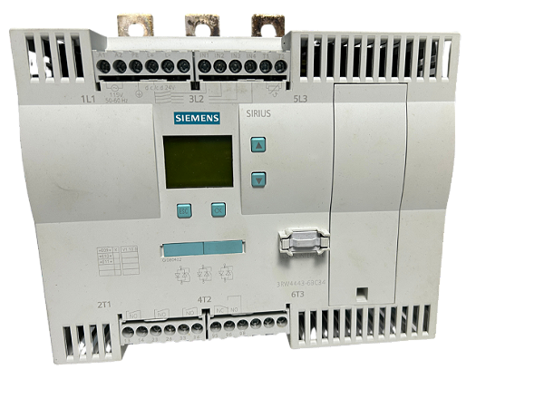 Partida suave Sirius 203A 110kW/400V 200-460VCA 115VCA 3RW4443-6BC34 Siemens Usado