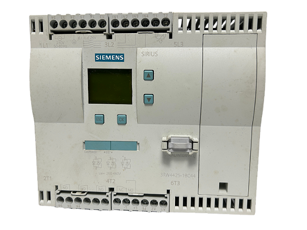 Partida suave Sirius 57A 30kW/400V 200-460VCA 230VCA 3RW4425-1BC44 Siemens Usado