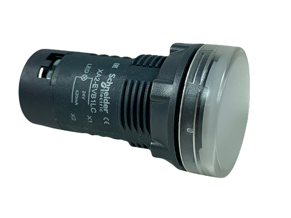 15 pçs Sinalizador 22mm plastico LED branco 24VCA/CC XA2EVB1LC Schneider Electric