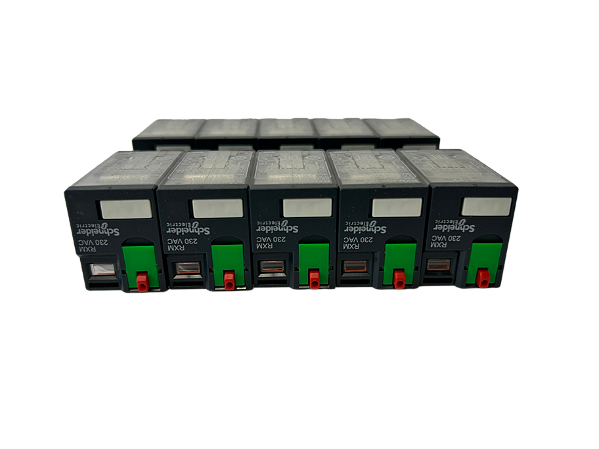 10 pçs Relé de interface 3A 4NAF botão de teste 230VCA RXM4GB1P7 Schneider Electric
