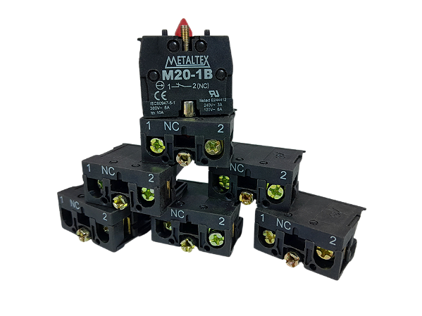 51 pçs Bloco de Contato 1NA p/botão M20-1A Metaltex