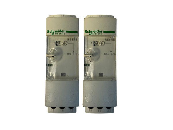 2 pçs Relé de Tempo Ret. Na Desenerg. 0,3-30S 110/240Vca-24Vca/Cc Re8Rb31Bu Schneider Usado