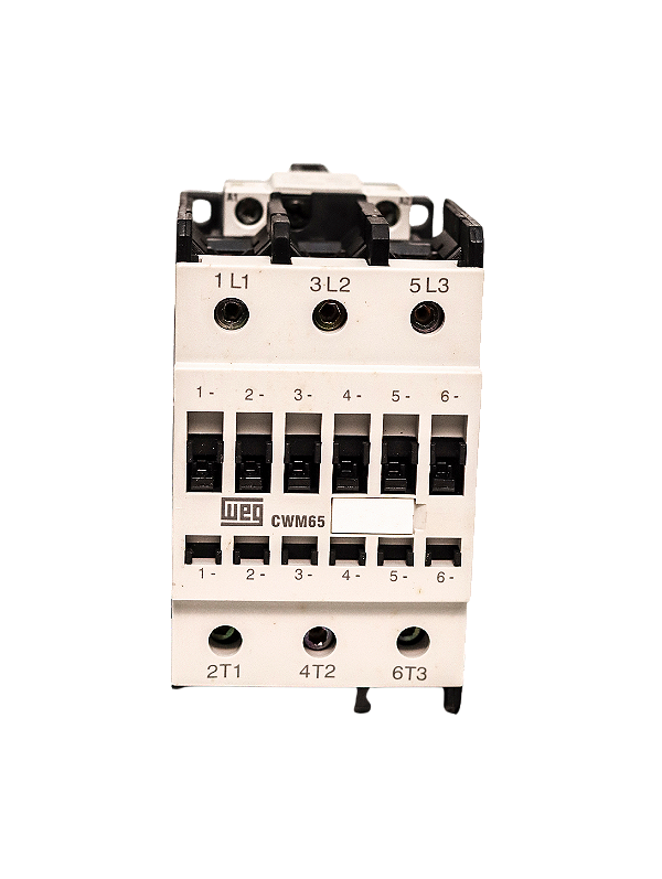 Contator tripolar 65A-AC3 110VCA 1NA+1NF CWM65.11 035502155 Weg