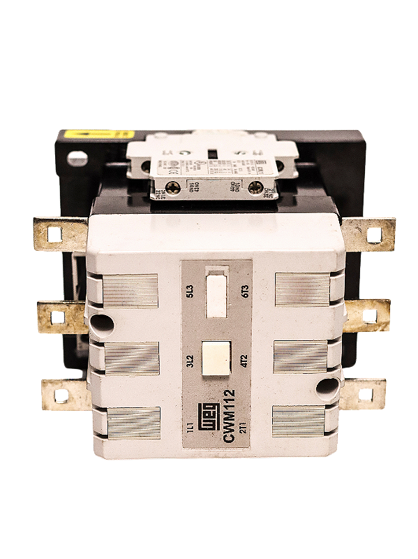 Contator tripolar 112A-AC3 220VCA 2NA+2NF CWM112.22 035506745 Weg