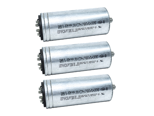 3 pçs Capacitor monofásico 3,33KVAR/380V UCW3,33V40 11488809 Weg usado