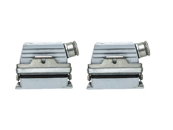 2 pçs Tomada multipolar 16 pinos macho/femea plug lateral Conexel usado