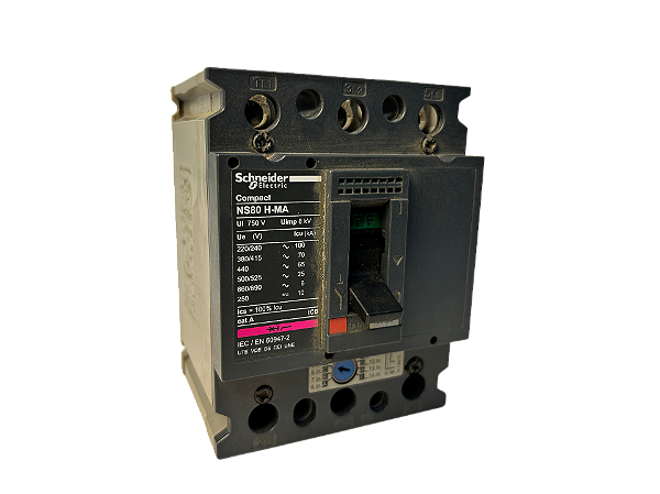 Disjuntor Tripolar 80A Ns80H-Ma50 28101 Schneider usado